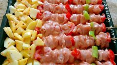 Fırında Tavuk Şiş