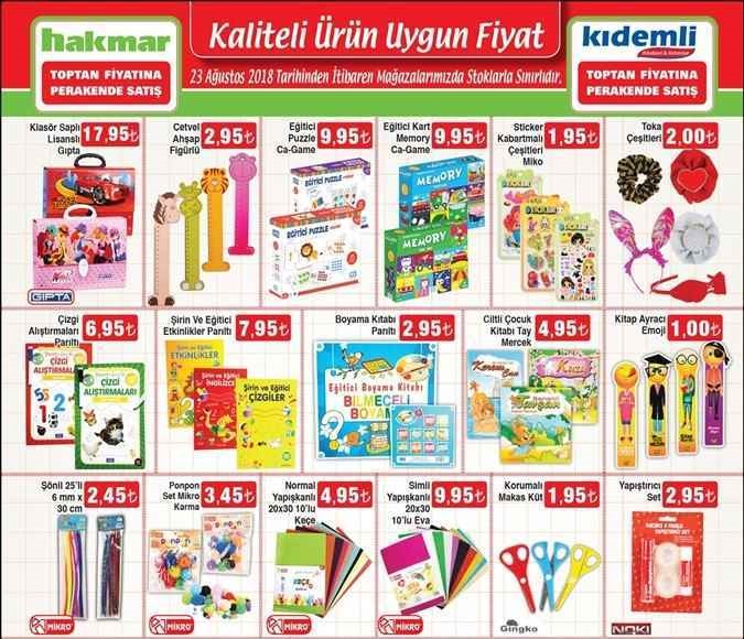 Hakmar 23 Ağustos 2018 Aktüel Ürünler Kataloğu