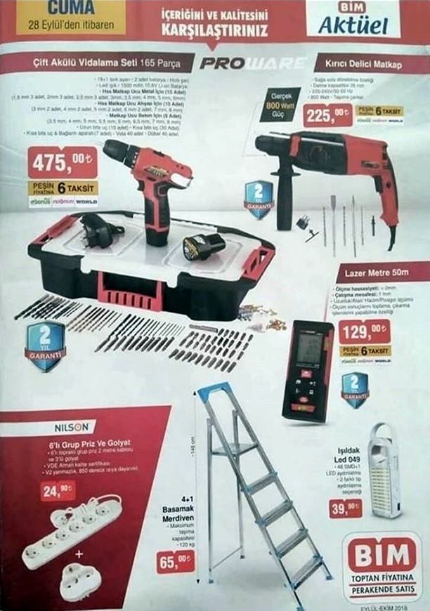 BİM Market 27 Eylül 2 Ekim 2018 Aktüel Ürünler Broşürü