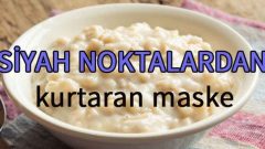 Siyah Noktalardan Kurtaran Maske