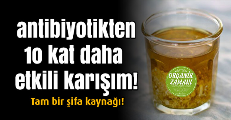 Antibiyotikten 10 Kat Daha Güçlü 3 Malzemeli Karışım!