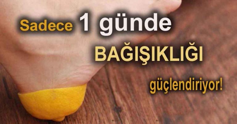 Sadece 1 Günde Bağışıklığı Güçlendiriyor