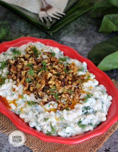 Ispanaklı Cevizli Buğday Salatası