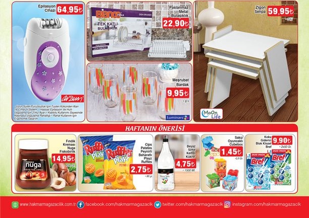 Hakmar 18 Ekim 2018 Aktüel Ürünler Kataloğu