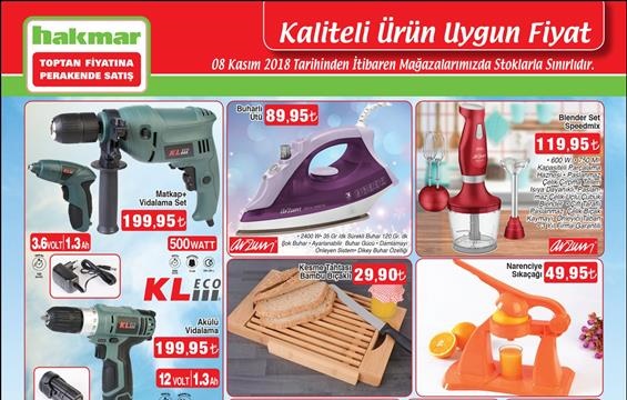 Hakmar 8 Kasım 2018 Aktüel Ürünler Kataloğu