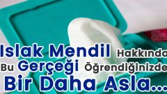 Islak Mendil Hakkında Bu Gerçeği Öğrendiğinizde Bir Daha Kullanmaya Cesaret Edemeyeceksiniz!
