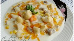 Kerevizli Mısırlı Mantı Çorbası