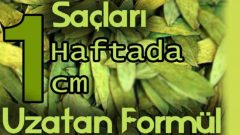 Saçları 1 Haftada 1 Cm Uzatan Doğal Kür