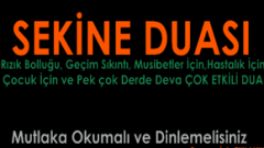 Sekine duası 19 ayetin büyük mucizesi