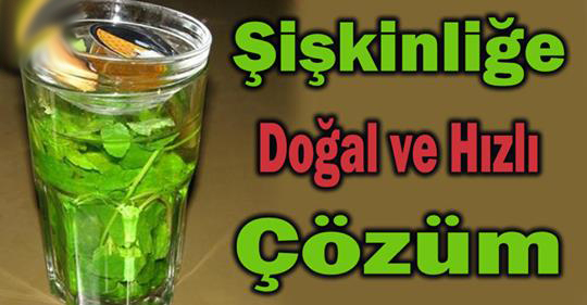 Şişkinlik için doğal çözüm