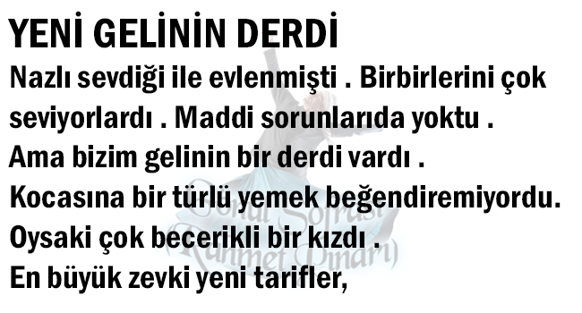 Yeni Gelinin Derdi