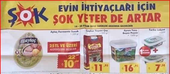 Şok 14 Kasım 2018 Aktüel Ürünler Kataloğu