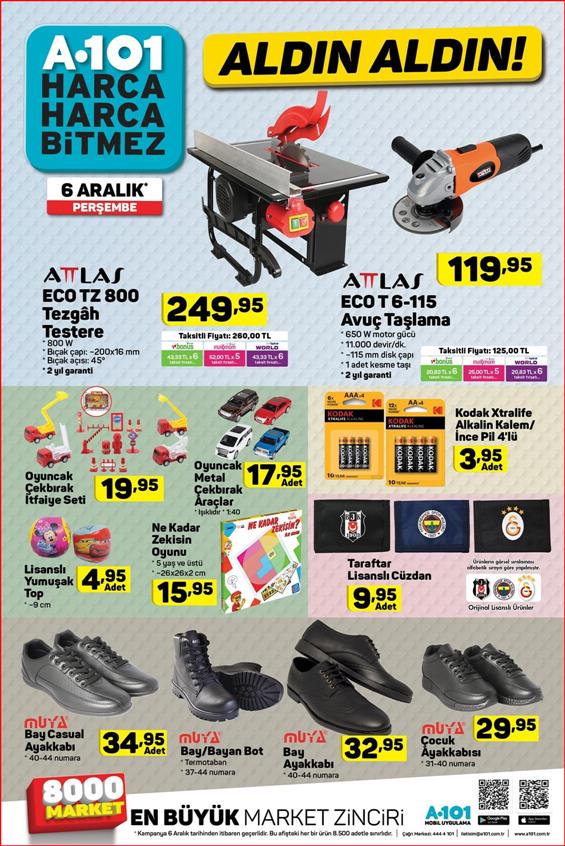 A101 6 Aralık 2018 Aktüel Ürünler Kataloğu