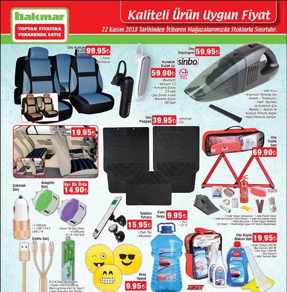 Hakmar 22 Kasım 2018 Aktüel Ürünler Kataloğu