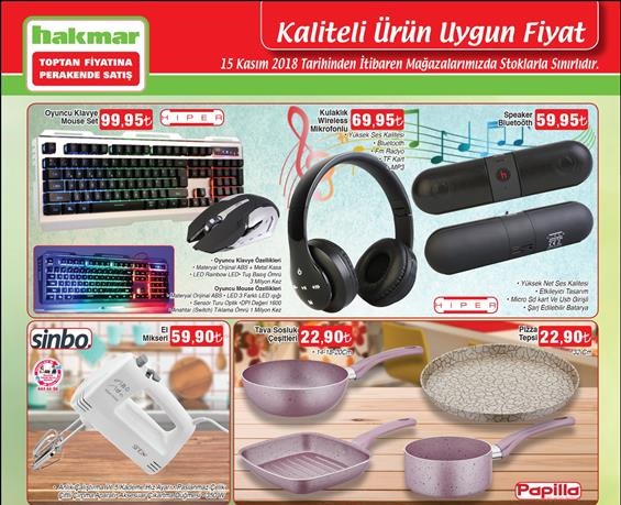 Hakmar 15 Kasım 2018 Aktüel Ürünler Kataloğu