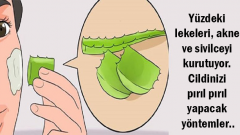 Yüzdeki lekeleri akne ve sivilceyi kurutuyor. Cildinizi pırıl pırıl yapacak yöntemler