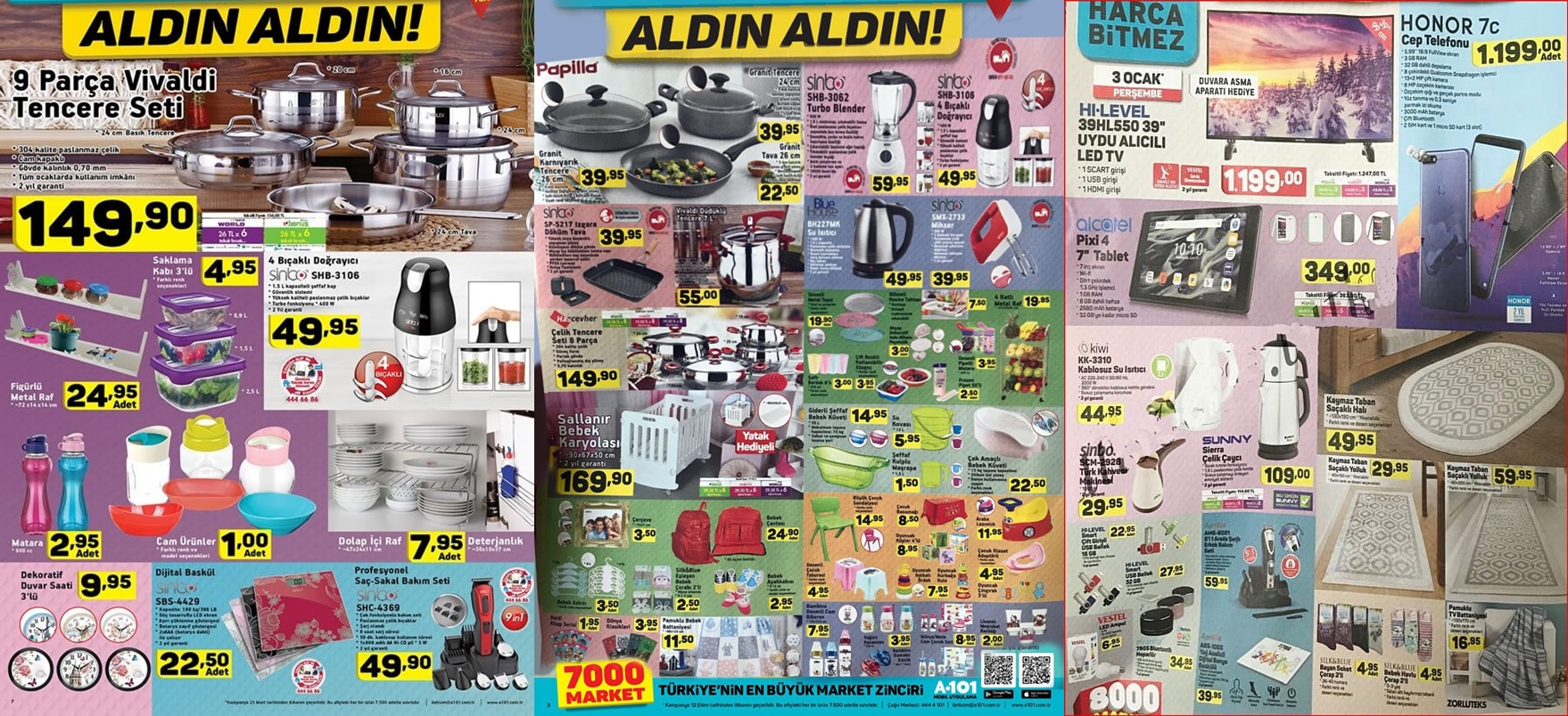 A101 3 Ocak 2019 Aktüel Ürünler Kataloğu