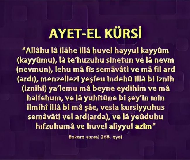Ayete’l Kürsi Okumanın Fazileti ve Sırrı
