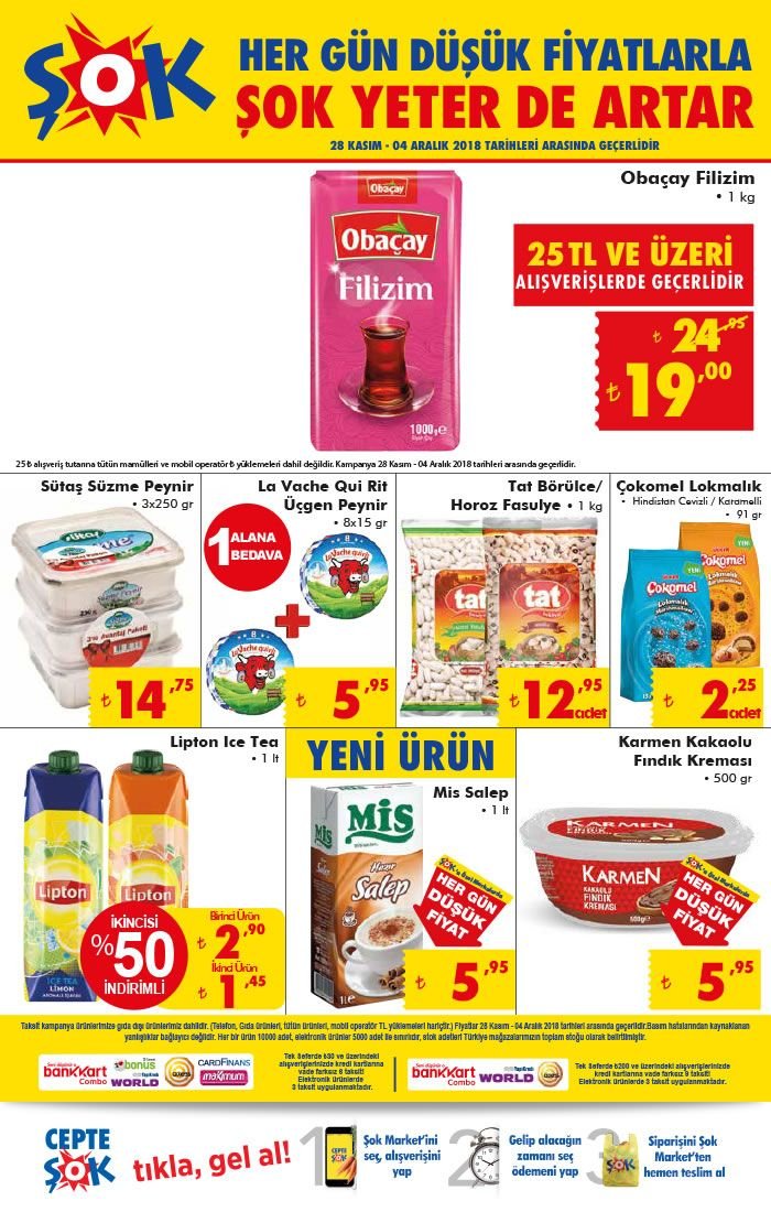 Şok 1 Aralık - 4 Aralık 2018 aktüel ürünler kataloğu yayınlandı