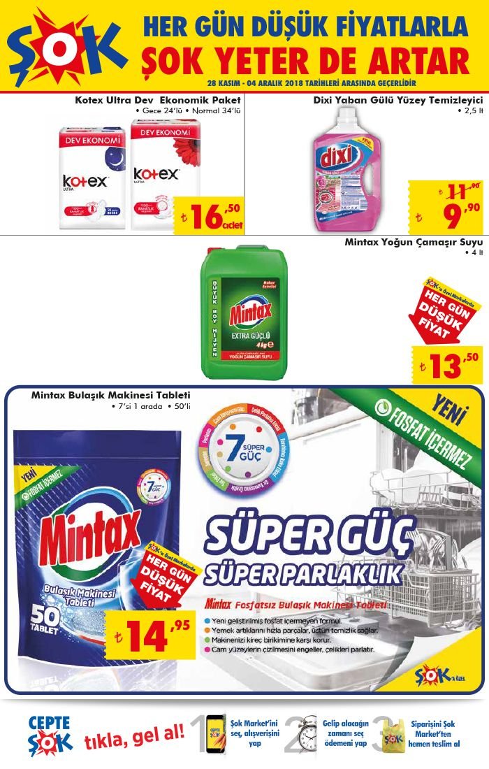 Şok 1 Aralık - 4 Aralık 2018 aktüel ürünler kataloğu yayınlandı