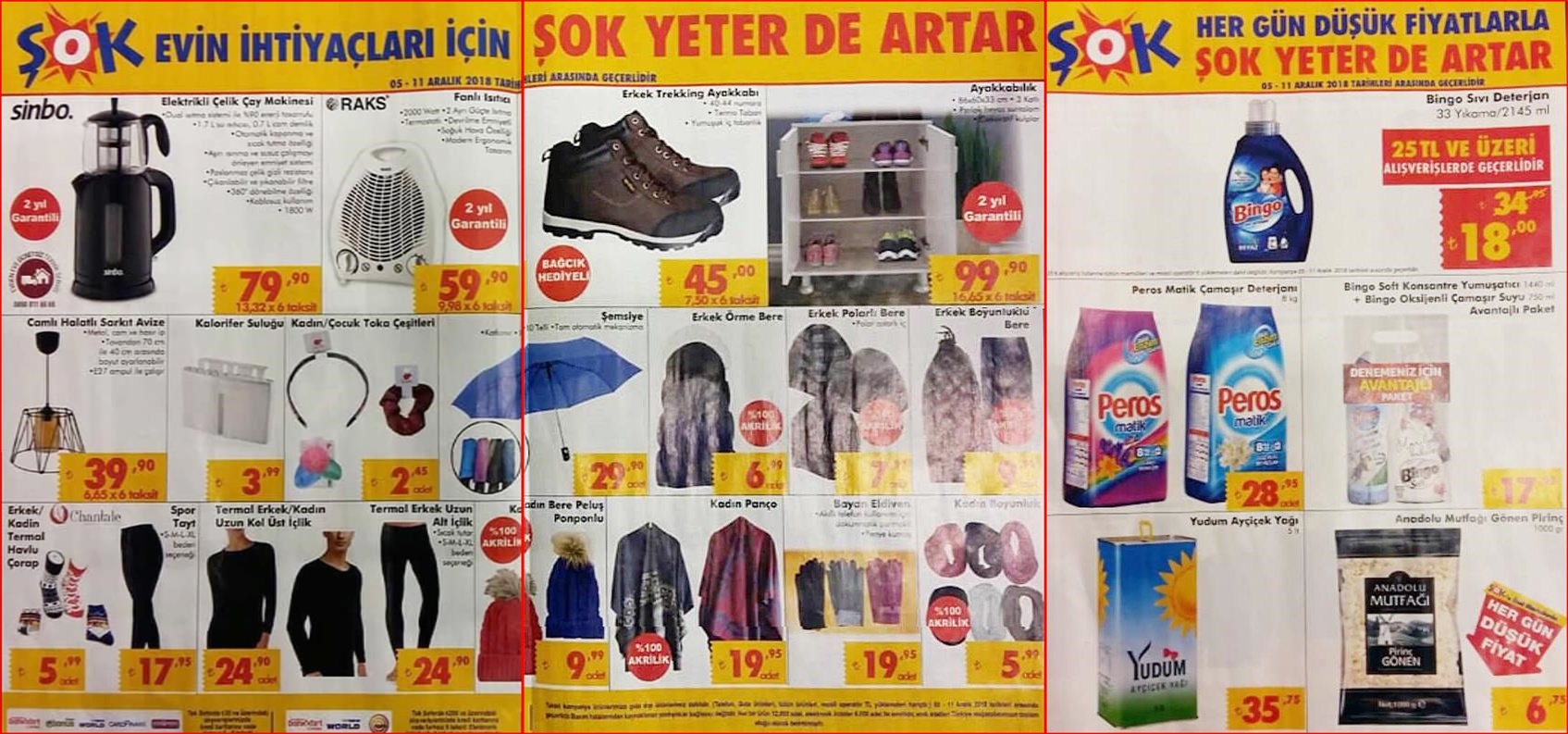 Şok 5 Aralık 2018 Aktüel Ürünler Kataloğu