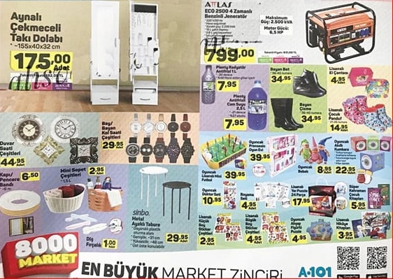 A101 17 Ocak 2019 Aktüel İndirimli Ürünler Kataloğu