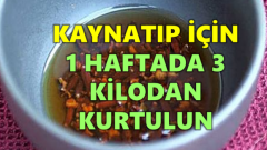 Kaynatın ve 1 Haftada 3 Kilo Zayıflamak İstiyorsanız Bu Yazımız Tam Size Göre