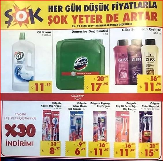 Şok 23 Ocak 2019 Aktüel İndirimli Ürünler Kataloğu